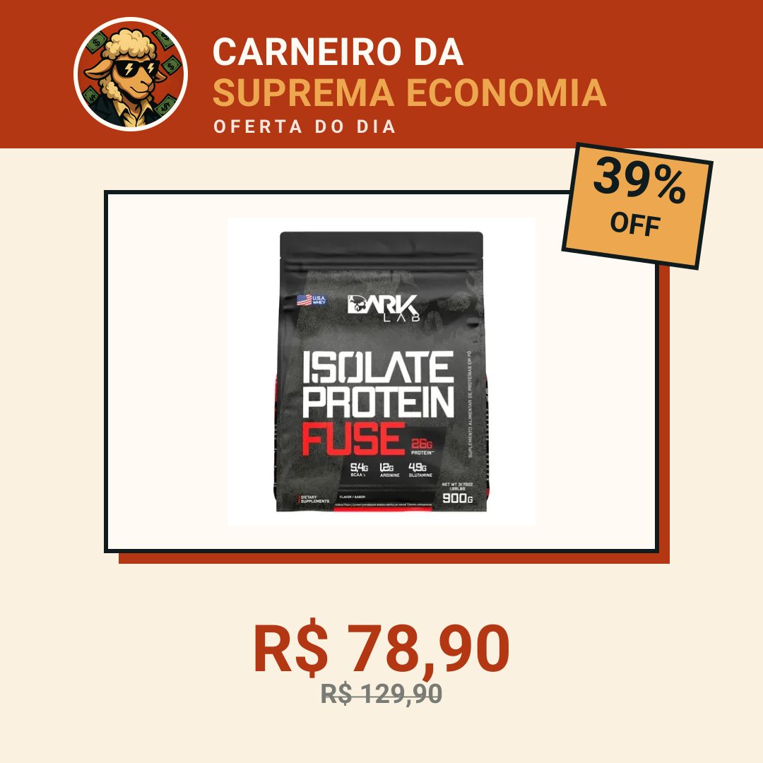 Whey Isolate Protein Fuse 900g Dark Lab Sabor Baunilha