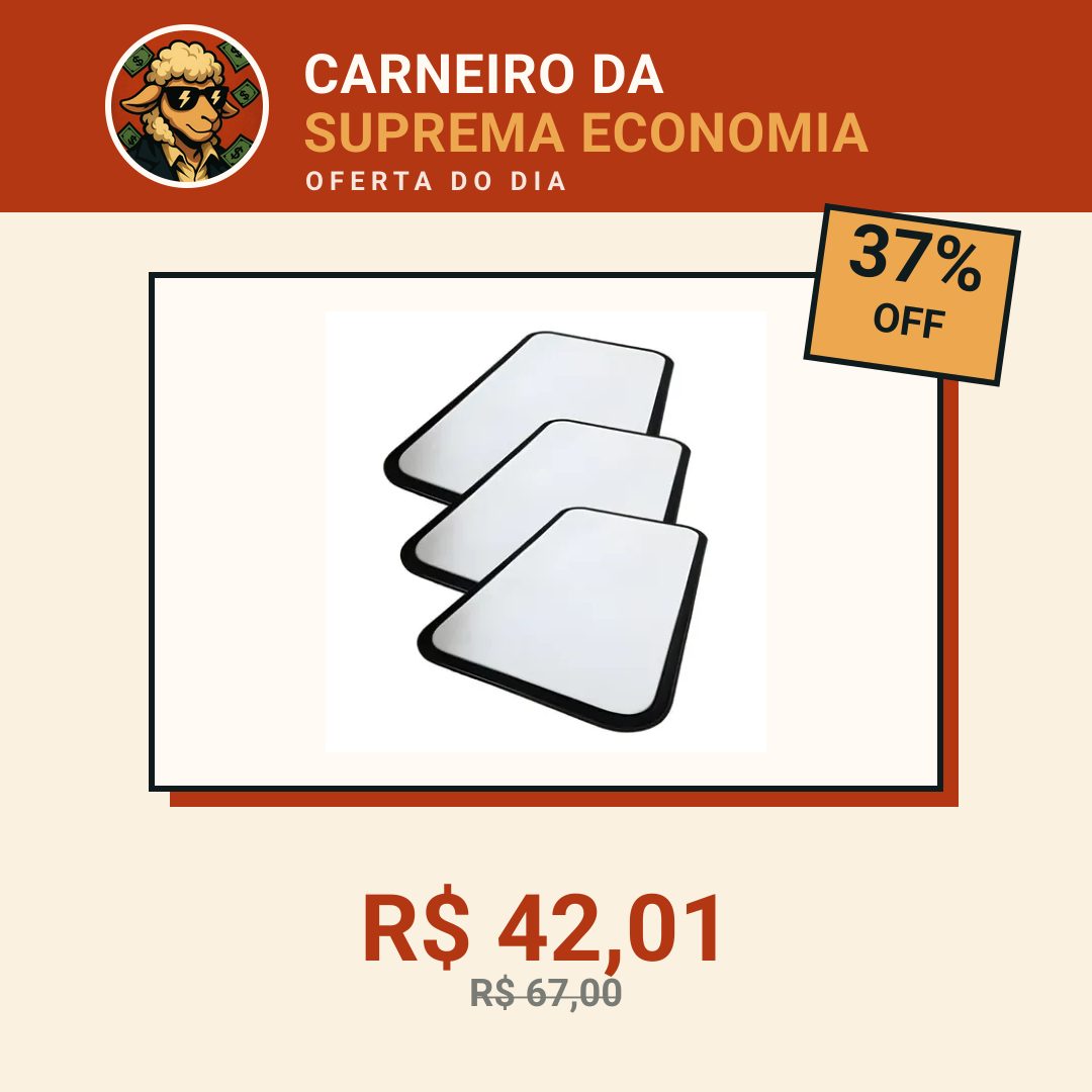 Tapetes Higiênicos Vf Tecido E Lona 70x50cm 3 Unidades Branco