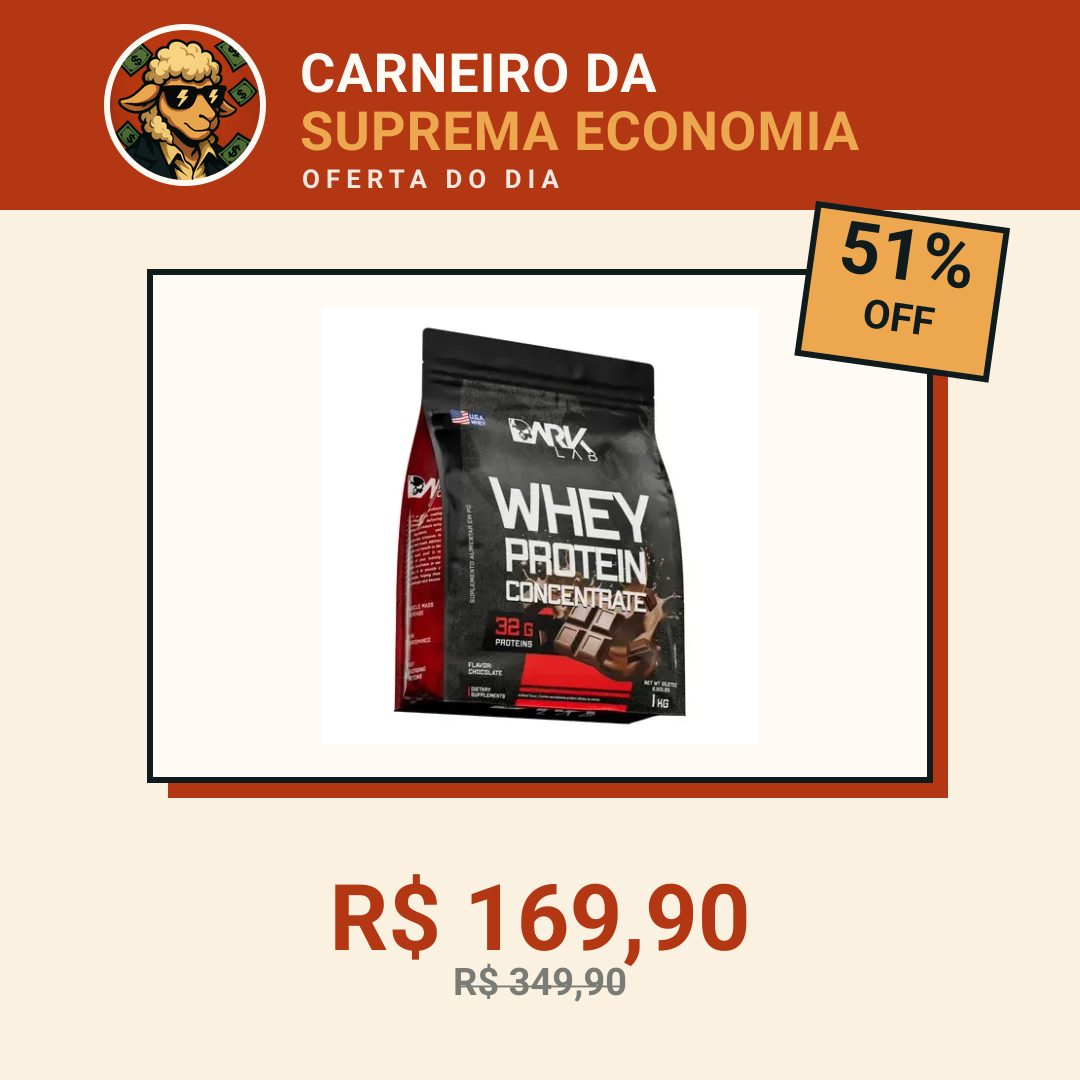 Whey Protein Concentrado 1kg Chocolate Dark Lab