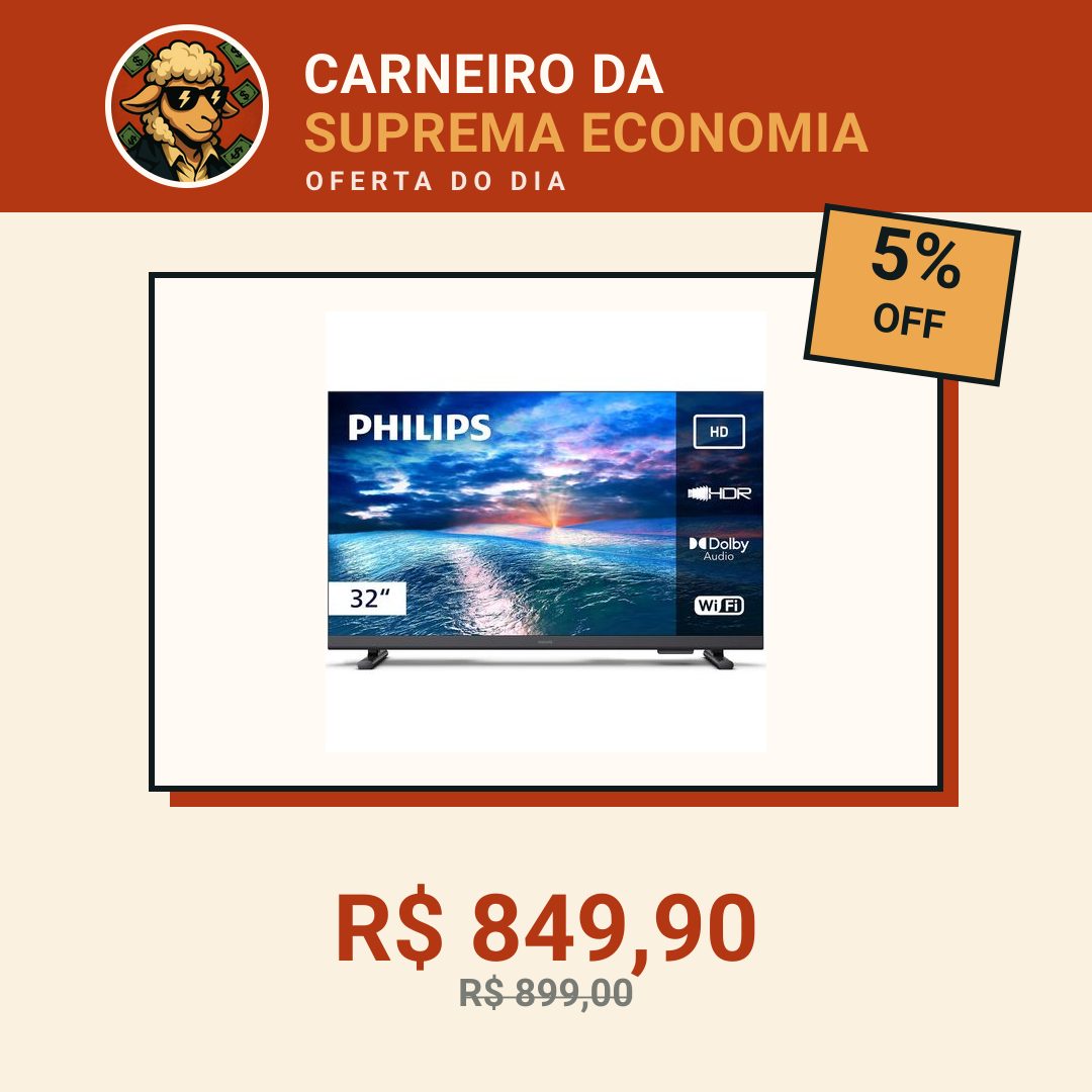 PHILIPS, Smart TV, 32" HD, 32PHG6910/78, HDR10, HDMI, USB, Dolby Audio, Wi-Fi