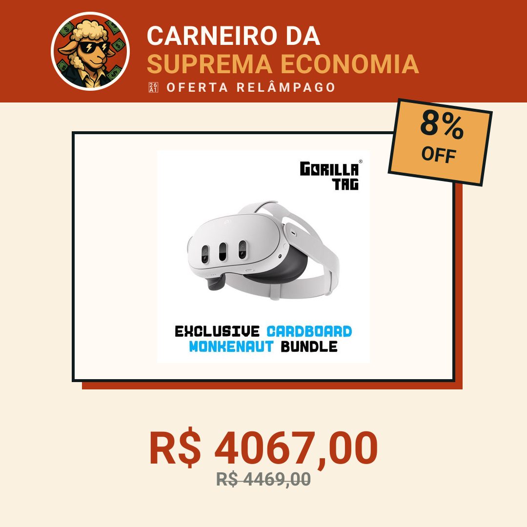 Meta Quest 3 512GB Branco - Tela 4K, Cameras Coloridas, Console Portátil - Android, Compatível com Computador Pessoal