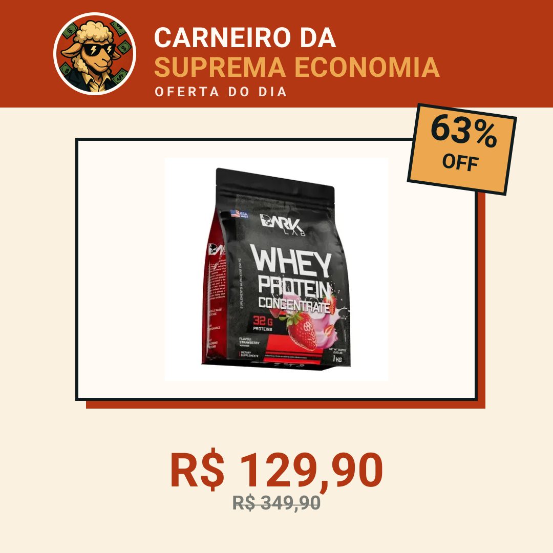 Whey Protein Concentrado 1kg Morango Dark Lab